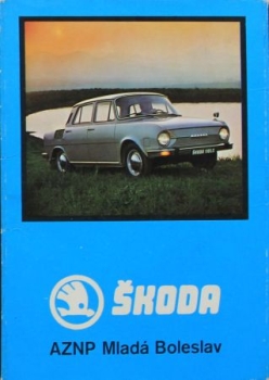 Skoda 100 Modellprogramm 1972 Postkartenmappe (9146)